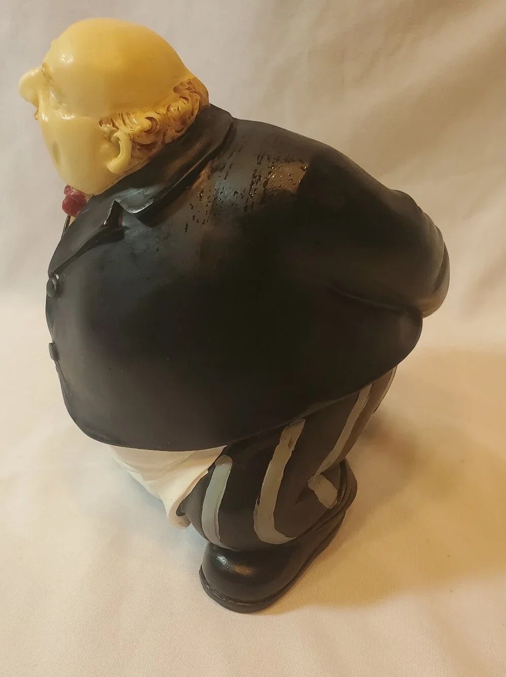 Young's Resin Vtg Italian/French Chef Butler Wine Caddy Holder EUC